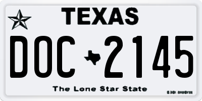 TX license plate DOC2145