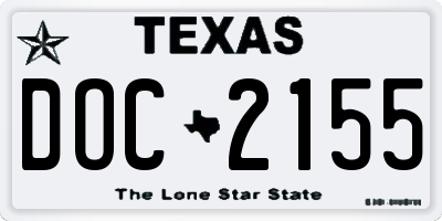 TX license plate DOC2155