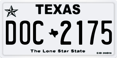 TX license plate DOC2175