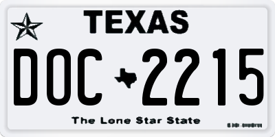 TX license plate DOC2215
