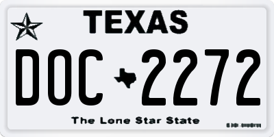 TX license plate DOC2272