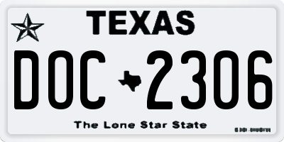 TX license plate DOC2306
