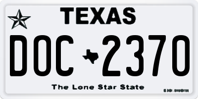 TX license plate DOC2370