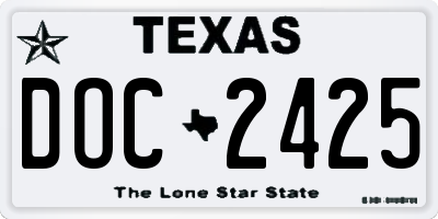 TX license plate DOC2425