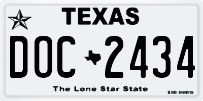 TX license plate DOC2434
