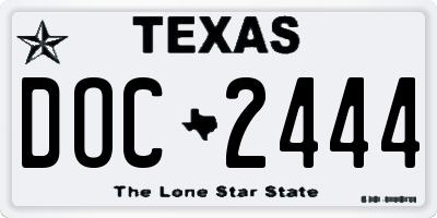TX license plate DOC2444