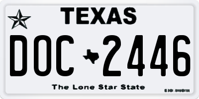 TX license plate DOC2446