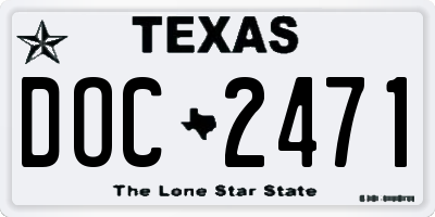 TX license plate DOC2471