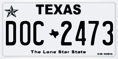 TX license plate DOC2473