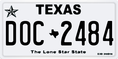 TX license plate DOC2484