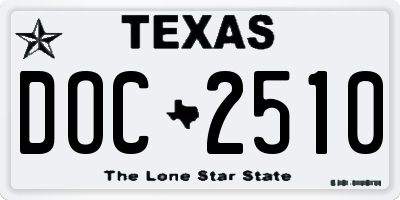 TX license plate DOC2510