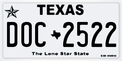 TX license plate DOC2522