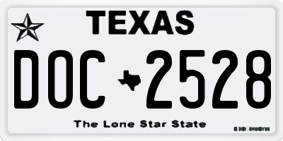 TX license plate DOC2528