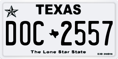 TX license plate DOC2557