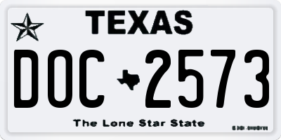 TX license plate DOC2573