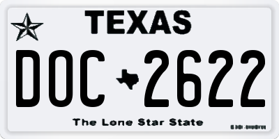 TX license plate DOC2622