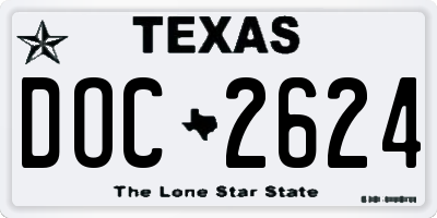TX license plate DOC2624