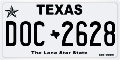 TX license plate DOC2628