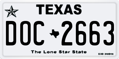 TX license plate DOC2663