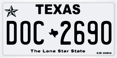 TX license plate DOC2690