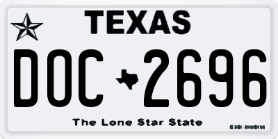 TX license plate DOC2696