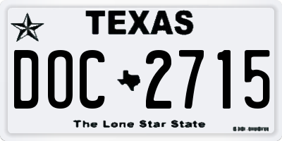 TX license plate DOC2715
