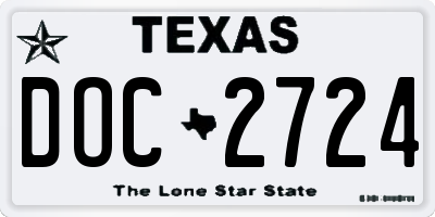 TX license plate DOC2724