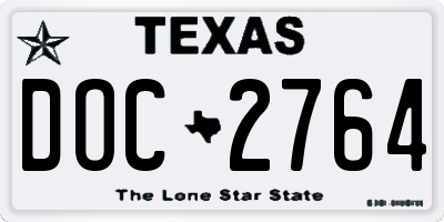 TX license plate DOC2764