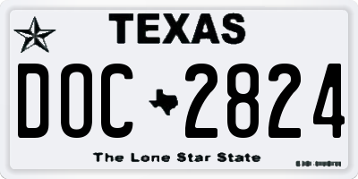 TX license plate DOC2824