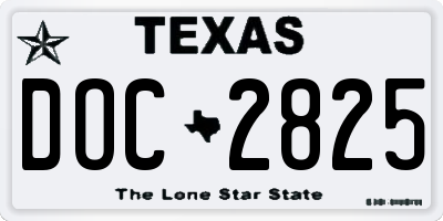 TX license plate DOC2825