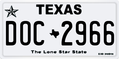TX license plate DOC2966