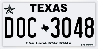 TX license plate DOC3048
