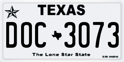 TX license plate DOC3073