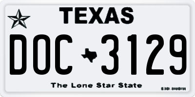 TX license plate DOC3129