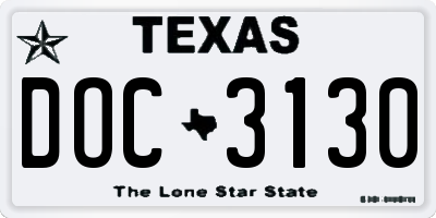 TX license plate DOC3130