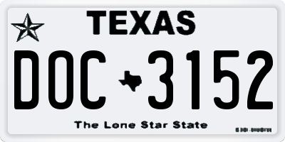 TX license plate DOC3152