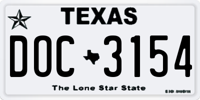 TX license plate DOC3154