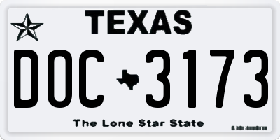 TX license plate DOC3173