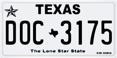 TX license plate DOC3175