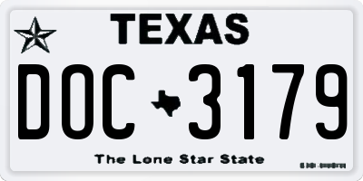 TX license plate DOC3179