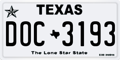 TX license plate DOC3193