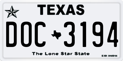 TX license plate DOC3194
