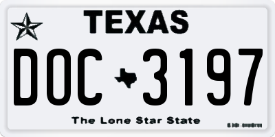 TX license plate DOC3197