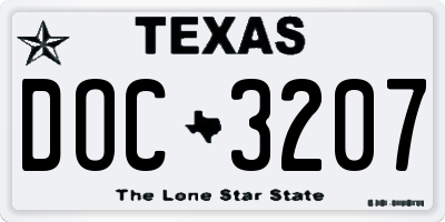 TX license plate DOC3207