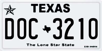 TX license plate DOC3210