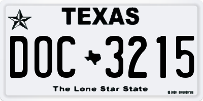 TX license plate DOC3215