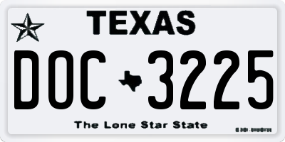 TX license plate DOC3225