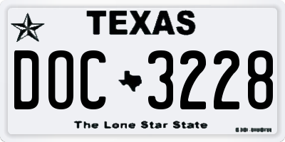 TX license plate DOC3228