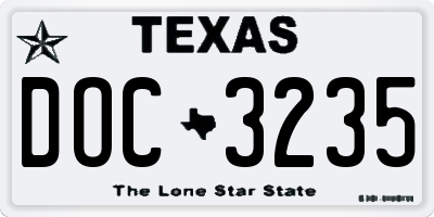 TX license plate DOC3235