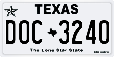 TX license plate DOC3240